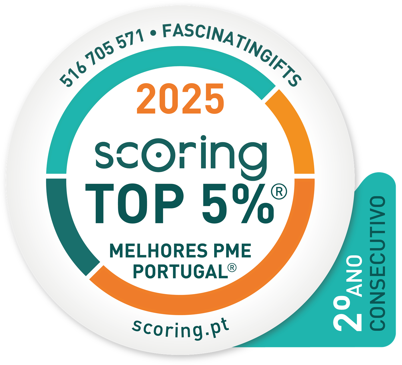 Selo Top Scoring - Top 5%